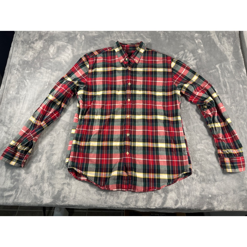 J‎ Crew Oxford Plaid Button Down Shirt